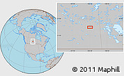 Gray Location Map of the area around 53° 17' 0" N, 103° 37' 30" W