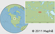 Savanna Style Location Map of the area around 53° 17' 0" N, 103° 37' 30" W