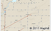 Shaded Relief Map of the area around 53° 17' 0" N, 103° 37' 30" W