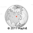 Outline Map of Gorkhon, rectangular outline