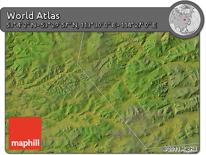 Satellite Map of the Area around 53° 17' 0" N, 113° 58' 29" E