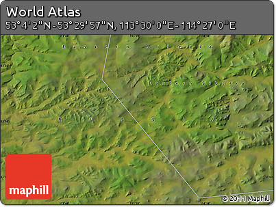 Satellite Map of the Area around 53° 17' 0" N, 113° 58' 29" E