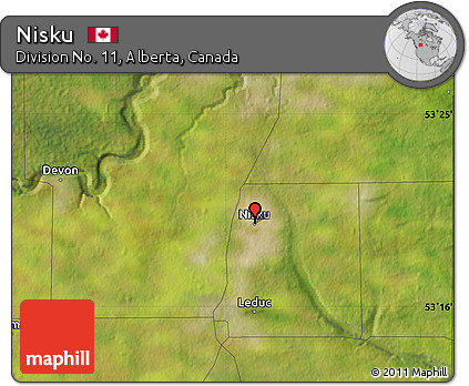 Satellite Map of Nisku