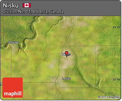 Satellite Map of Nisku