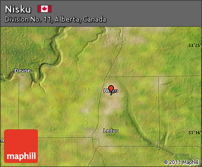 Satellite Map of Nisku