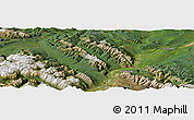 Satellite Panoramic Map of the area around 53° 17' 0" N, 118° 4' 29" W
