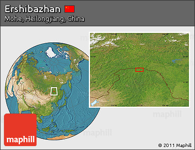 Satellite Location Map of Ershibazhan