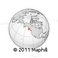 Outline Map of the Area around 53° 17' 0" N, 132° 31' 30" W, rectangular outline