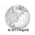 Outline Map of the Area around 53° 17' 0" N, 138° 37' 30" E, rectangular outline