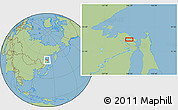 Savanna Style Location Map of the area around 53° 17' 0" N, 140° 19' 29" E