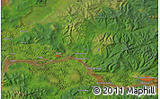 Satellite Map of the area around 53° 17' 0" N, 140° 19' 29" E