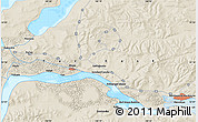 Shaded Relief Map of the area around 53° 17' 0" N, 140° 19' 29" E