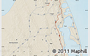 Shaded Relief Map of the area around 53° 17' 0" N, 142° 52' 30" E
