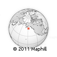 Outline Map of the Area around 53° 17' 0" N, 147° 49' 29" W, rectangular outline