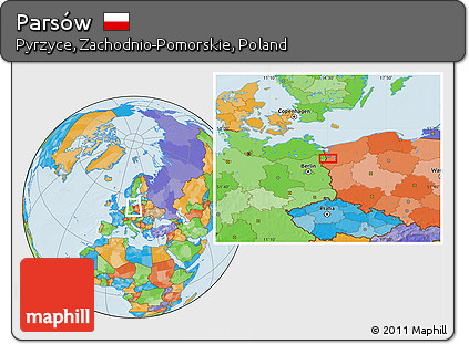 Political Location Map of Parsów