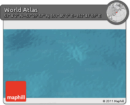 Satellite 3D Map of the Area around 53° 17' 0" N, 152° 13' 29" E