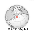 Outline Map of the Area around 53° 17' 0" N, 160° 43' 29" E, rectangular outline