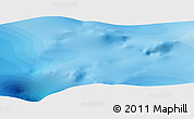Political Panoramic Map of the area around 53° 17' 0" N, 170° 4' 29" E