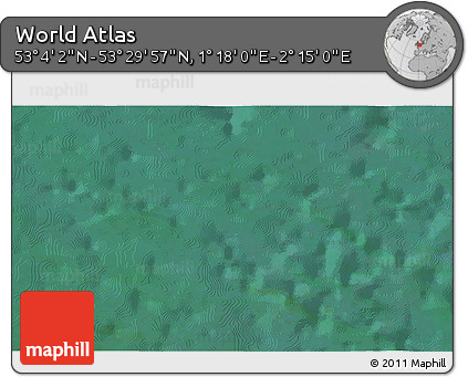 Satellite 3D Map of the Area around 53° 17' 0" N, 1° 46' 29" E