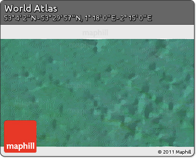 Satellite 3D Map of the Area around 53° 17' 0" N, 1° 46' 29" E