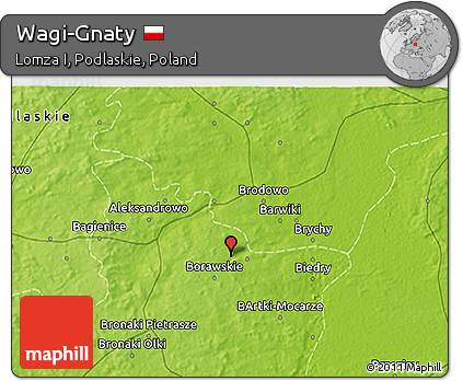 Physical 3D Map of Wagi-Gnaty