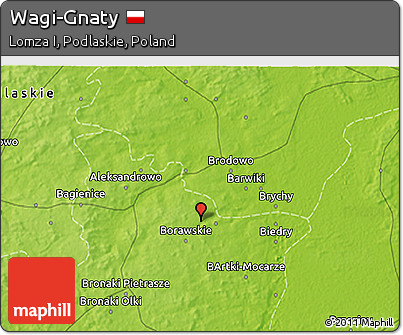 Physical 3D Map of Wagi-Gnaty