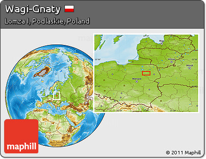 Physical Location Map of Wagi-Gnaty