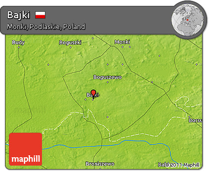 Physical 3D Map of Bajki
