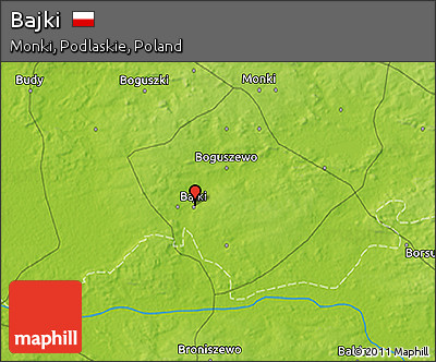Physical 3D Map of Bajki