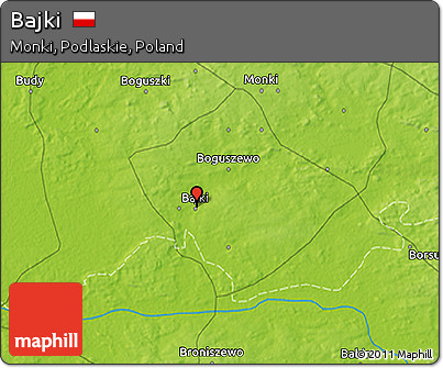 Physical 3D Map of Bajki