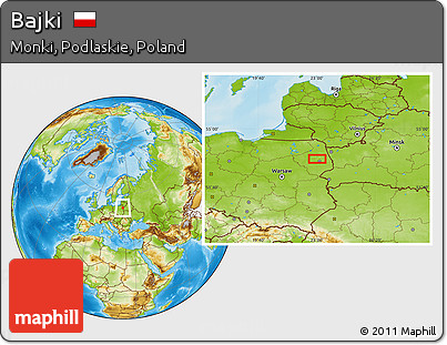 Physical Location Map of Bajki