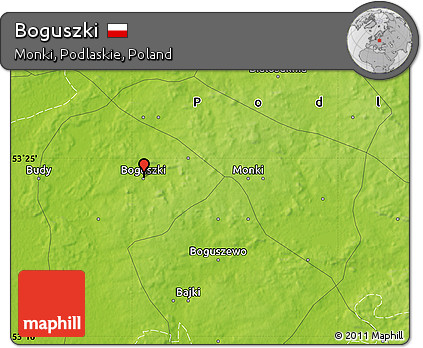 Physical Map of Boguszki