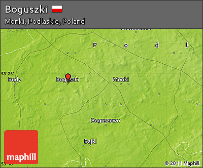 Physical Map of Boguszki
