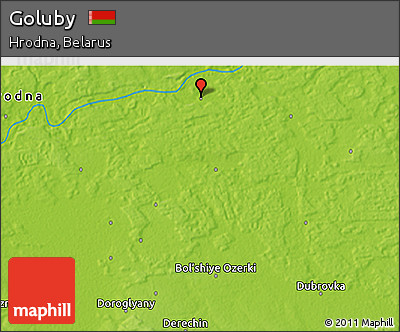 Physical 3D Map of Goluby