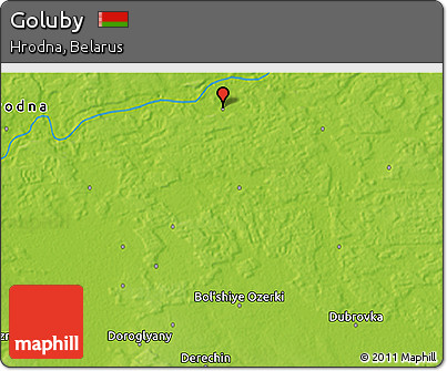Physical 3D Map of Goluby