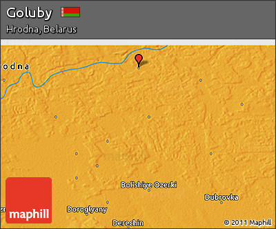 Political 3D Map of Goluby