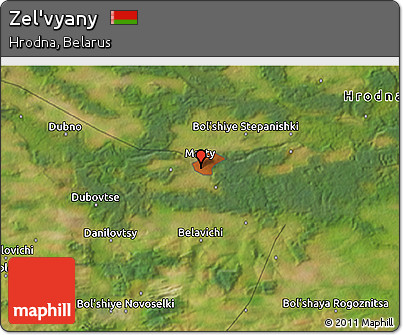 Satellite 3D Map of Zel'vyany