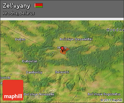 Satellite 3D Map of Zel'vyany