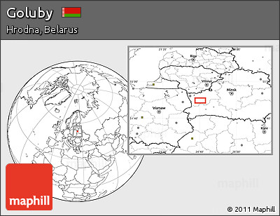 Blank Location Map of Goluby