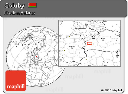 Blank Location Map of Goluby