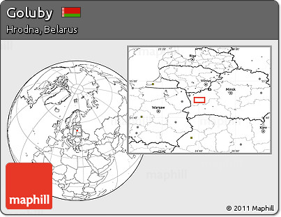 Blank Location Map of Goluby