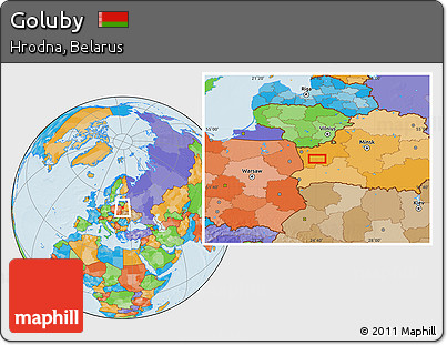Political Location Map of Goluby