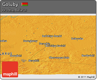 Political Panoramic Map of Goluby