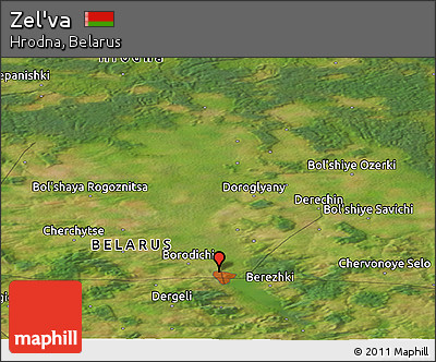 Satellite Panoramic Map of Zel'va