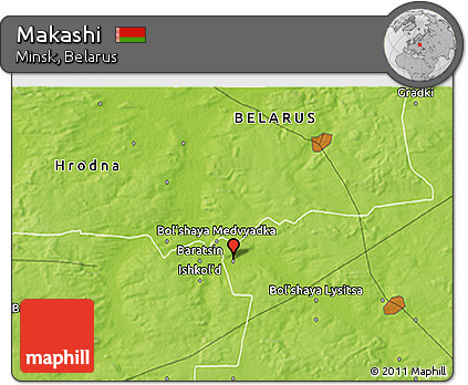 Physical 3D Map of Makashi