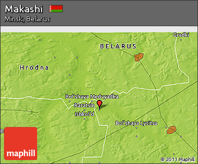 Physical 3D Map of Makashi