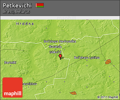 Physical 3D Map of Petkevichi