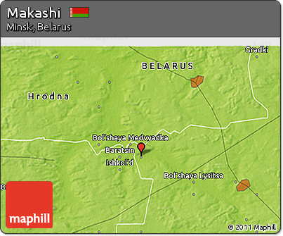 Physical 3D Map of Makashi