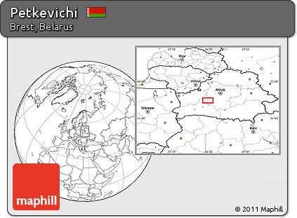 Blank Location Map of Petkevichi