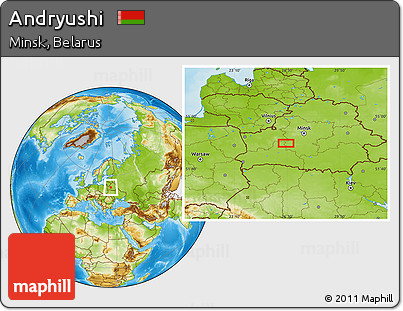 Physical Location Map of Andryushi
